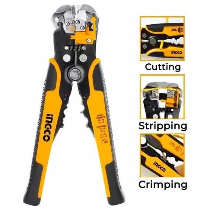 Ingco HWSP102418 3in1 Automatic Wire Stripper - KHM Megatools Corp. Ingco HWSP102418 3in1 Automatic Wire Stripper - KHM Megatools Corp.